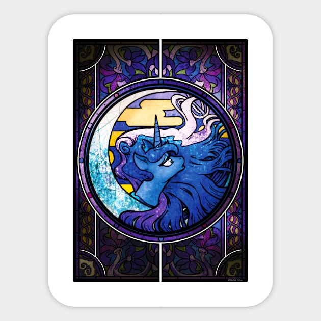 Altare Secretum: Luna Sticker by Cigitia